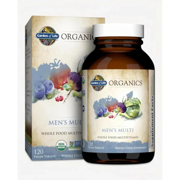 MULTIVITAMÍNICO GARDEN OF LIFE ORGANICS MEN'S MULTI 120 TABLETAS