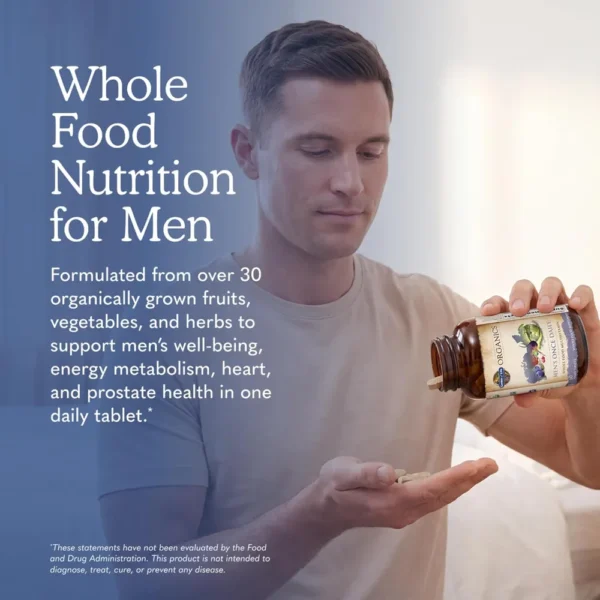 MULTIVITAMÍNICO GARDEN OF LIFE ORGANICS MEN'S ONCE DAILY 60 TABLETAS
