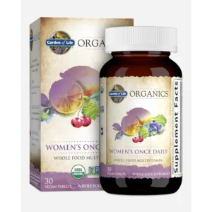 MULTIVITAMÍNICO GARDEN OF LIFE ORGANICS WOMEN'S ONCE DAILY 30 TABLETAS