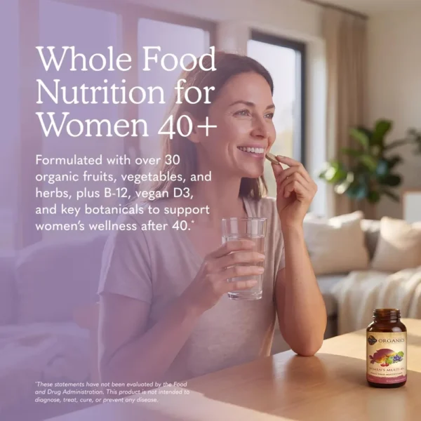 MULTIVITAMÍNICO GARDEN OF LIFE ORGANICS WOMEN'S MULTI 40+ 120 TABLETAS