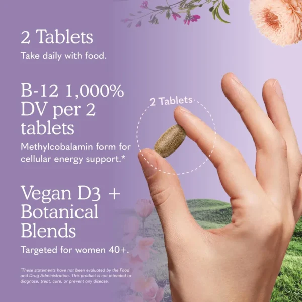 MULTIVITAMÍNICO GARDEN OF LIFE ORGANICS WOMEN'S MULTI 40+ 120 TABLETAS