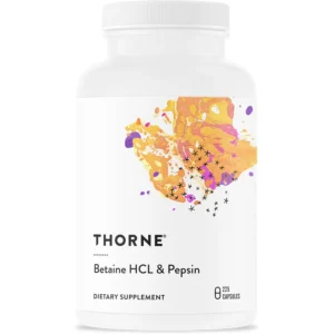 BETAÍNA HCL + PEPSINA THORNE 225 CÁPSULAS
