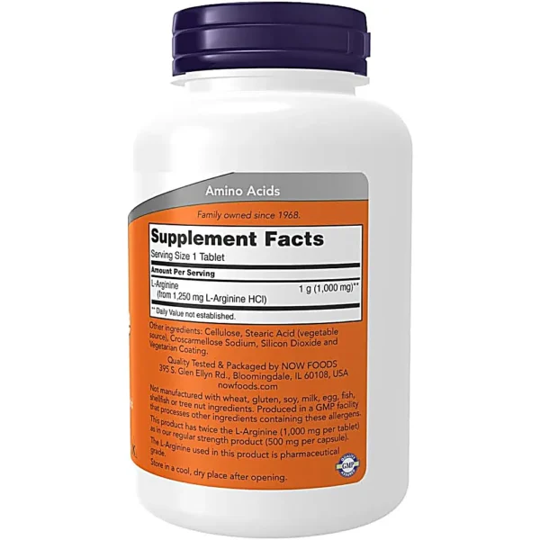 b00qvlsd1a_2.webp L-ARGININA NOW FOODS 1000 MG 120 TABLETAS | PACK 2