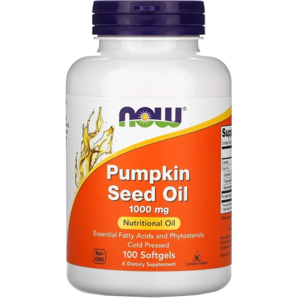 b00sly85li_2.webp ACEITE DE SEMILLA DE CALABAZA NOW FOODS 1000 MG 100 CÁPSULAS BLANDAS | PACK 2
