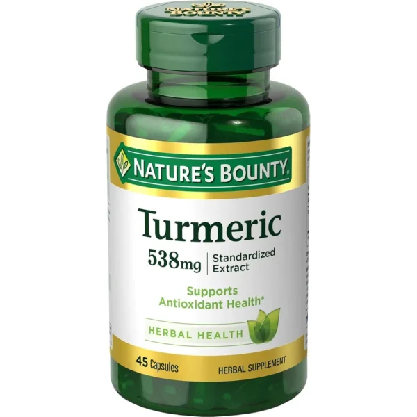 CÚRCUMA NATURE'S BOUNTY 538 MG 45 CÁPSULAS