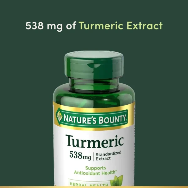 CÚRCUMA NATURE'S BOUNTY 538 MG 45 CÁPSULAS
