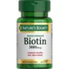 BIOTINA QUICK DISSOLVE NATURE'S BOUNTY 5000 MCG FRESA 60 TABLETAS