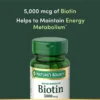 BIOTINA QUICK DISSOLVE NATURE'S BOUNTY 5000 MCG FRESA 60 TABLETAS