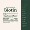 BIOTINA QUICK DISSOLVE NATURE'S BOUNTY 5000 MCG FRESA 60 TABLETAS
