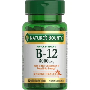 b00vx14vf0_1.webp VITAMINA B12 QUICK DISSOLVE NATURE'S BOUNTY 5000 MCG CEREZA 40 TABLETAS