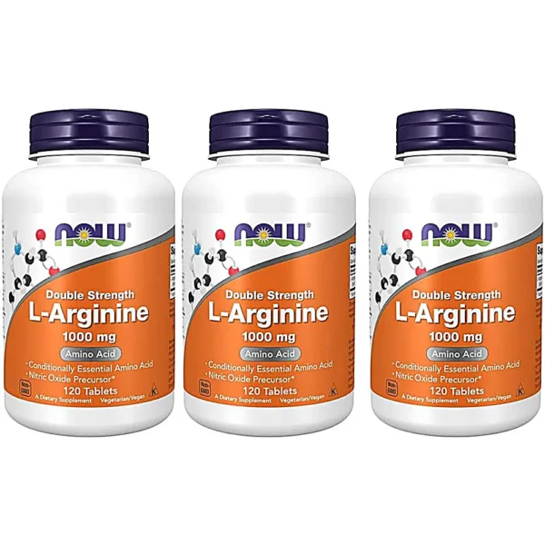 b00wz3yoxo_0.webp L-ARGININA NOW FOODS 1000 MG 120 TABLETAS | PACK 3