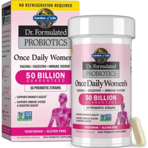 PROBIÓTICO GARDEN OF LIFE ONCE DAILY WOMEN'S 50 BILLONES 16 CEPAS 30 CÁPSULAS