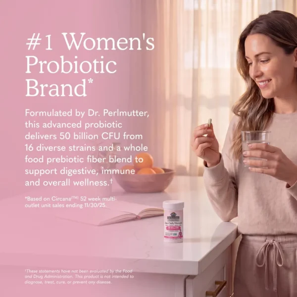 PROBIÓTICO GARDEN OF LIFE ONCE DAILY WOMEN'S 50 BILLONES 16 CEPAS 30 CÁPSULAS