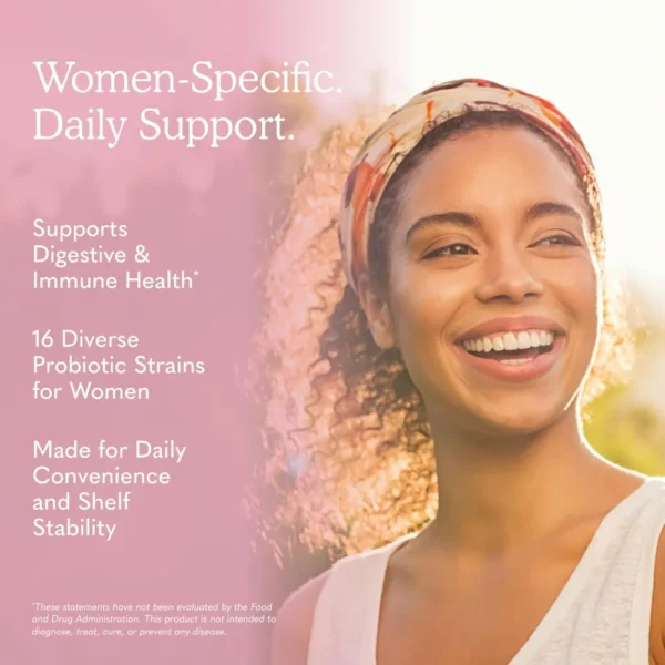 PROBIÓTICO GARDEN OF LIFE ONCE DAILY WOMEN'S 50 BILLONES 16 CEPAS 30 CÁPSULAS