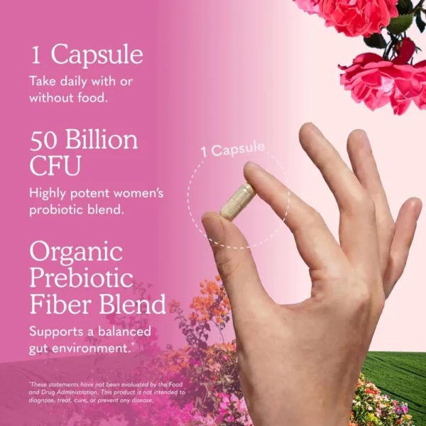 PROBIÓTICO GARDEN OF LIFE ONCE DAILY WOMEN'S 50 BILLONES 16 CEPAS 30 CÁPSULAS