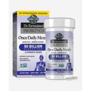PROBIÓTICO GARDEN OF LIFE ONCE DAILY MEN'S 50 BILLONES 15 CEPAS 30 CÁPSULAS