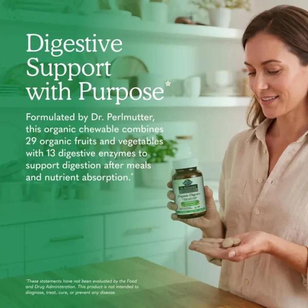 ENZIMAS DIGESTIVAS GARDEN OF LIFE ORGANIC DIGEST+ 13 ENZIMAS FRUTA TROPICAL 90 MASTICABLES