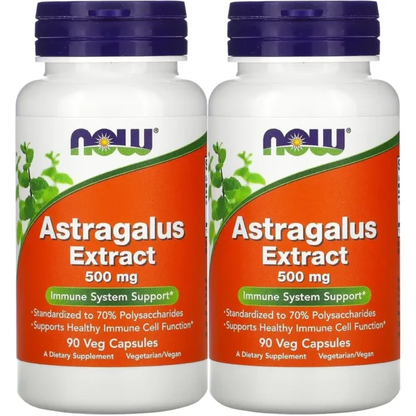 ASTRÁGALO NOW FOODS EXTRACTO 70% 500 MG 90 CÁPSULAS | PACK 2