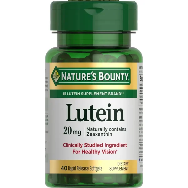 LUTEÍNA NATURE'S BOUNTY 20 MG 40 CÁPSULAS BLANDAS