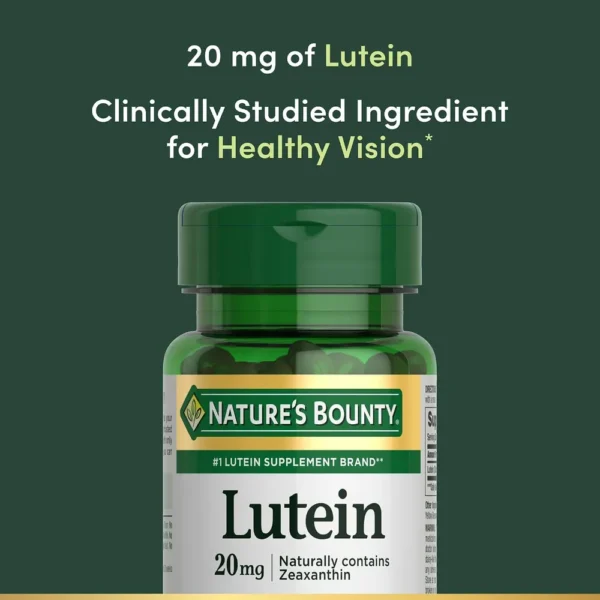 LUTEÍNA NATURE'S BOUNTY 20 MG 40 CÁPSULAS BLANDAS