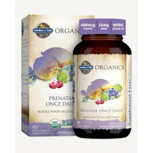 MULTIVITAMÍNICO GARDEN OF LIFE ORGANICS PRENATAL ONCE DAILY 90 TABLETAS