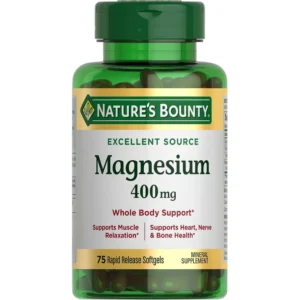 MAGNESIO NATURE'S BOUNTY 400 MG 75 CÁPSULAS BLANDAS