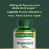 MAGNESIO NATURE'S BOUNTY 400 MG 75 CÁPSULAS BLANDAS