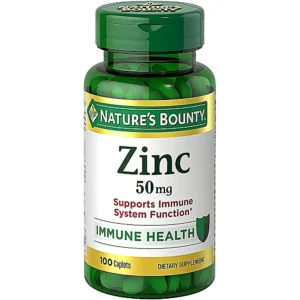 ZINC NATURE'S BOUNTY 50 MG 100 TABLETAS | PACK 2