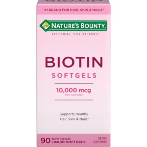 BIOTINA NATURE'S BOUNTY 10000 MCG 90 CÁPSULAS BLANDAS