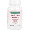 CABELLO PIEL Y UÑAS NATURE'S BOUNTY + BIOTINA 3000 MCG 60 TABLETAS | PACK 5