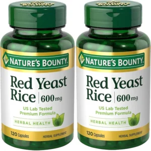 ARROZ DE LEVADURA ROJA NATURE'S BOUNTY 600 MG 120 CÁPSULAS | PACK 2