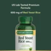 ARROZ DE LEVADURA ROJA NATURE'S BOUNTY 600 MG 120 CÁPSULAS | PACK 2