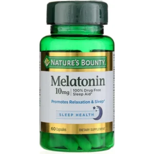 MELATONINA NATURE'S BOUNTY 10 MG 60 CÁPSULAS | PACK 2