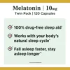 MELATONINA NATURE'S BOUNTY 10 MG 60 CÁPSULAS | PACK 4