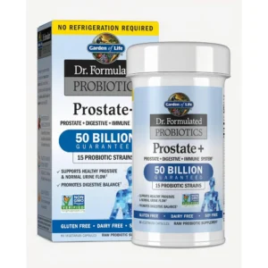 PROBIÓTICO GARDEN OF LIFE PROSTATE+ SHELF STABLE 50 BILLONES 15 CEPAS 60 CÁPSULAS