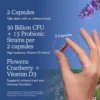 PROBIÓTICO GARDEN OF LIFE PROSTATE+ SHELF STABLE 50 BILLONES 15 CEPAS 60 CÁPSULAS