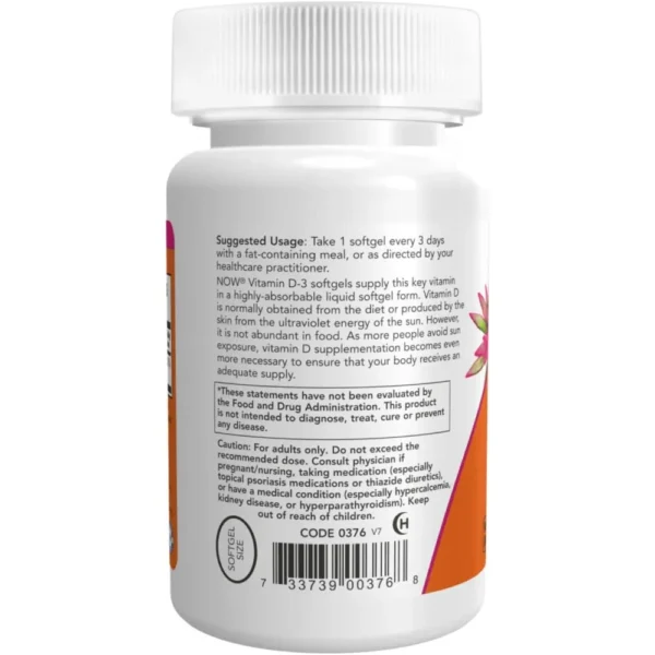 b01mslxucn_2.webp VITAMINA D3 NOW FOODS 10000 UI 120 CÁPSULAS BLANDAS | PACK 2