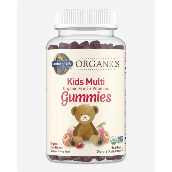 MULTIVITAMÍNICO GARDEN OF LIFE ORGANICS KIDS MULTI FRUTAS 120 GOMITAS