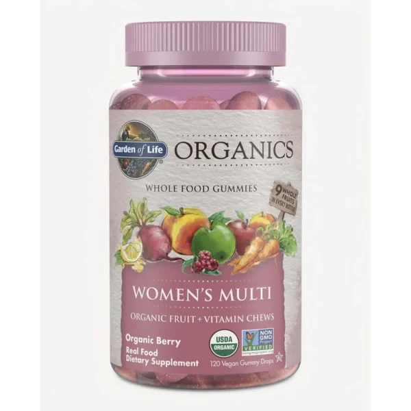 MULTIVITAMÍNICO GARDEN OF LIFE ORGANICS WOMEN'S MULTI BERRY 120 GOMITAS