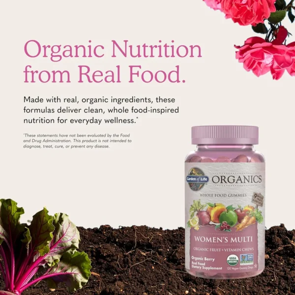 MULTIVITAMÍNICO GARDEN OF LIFE ORGANICS WOMEN'S MULTI BERRY 120 GOMITAS
