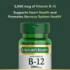 VITAMINA B12 QUICK DISSOLVE NATURE'S BOUNTY 5000 MCG 40 TABLETAS | PACK 3