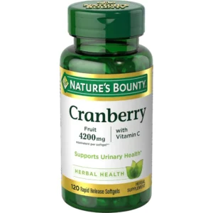 b073vqyzpw_1.webp CRANBERRY NATURE'S BOUNTY 4200 MG + VITAMINA C 120 CÁPSULAS BLANDAS