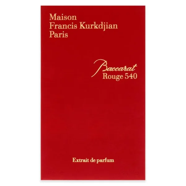 PERFUME BACCARAT ROUGE 540 MAISON FRANCIS KURKDJIAN EXTRAIT DE PARFUM 2.4 OZ / 70 ML