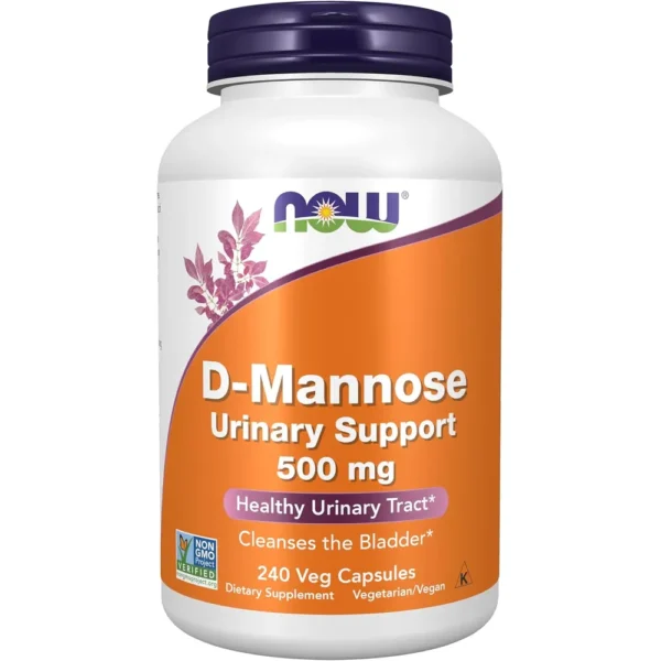 D-MANOSA NOW FOODS 500 MG 240 CÁPSULAS