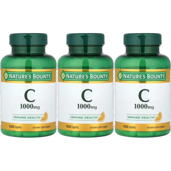 VITAMINA C NATURE'S BOUNTY 1000 MG 100 TABLETAS | PACK 3