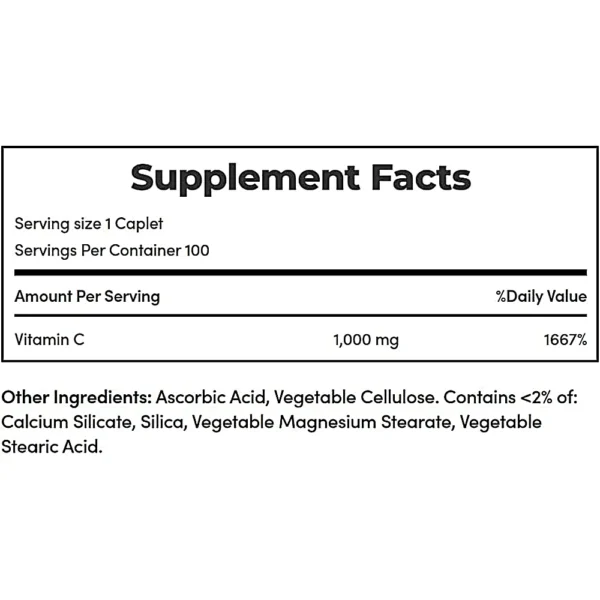 VITAMINA C NATURE'S BOUNTY 1000 MG 100 TABLETAS | PACK 3