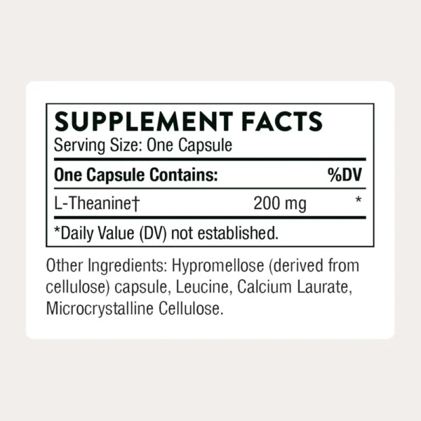 L-TEANINA THORNE 200 MG 90 CÁPSULAS