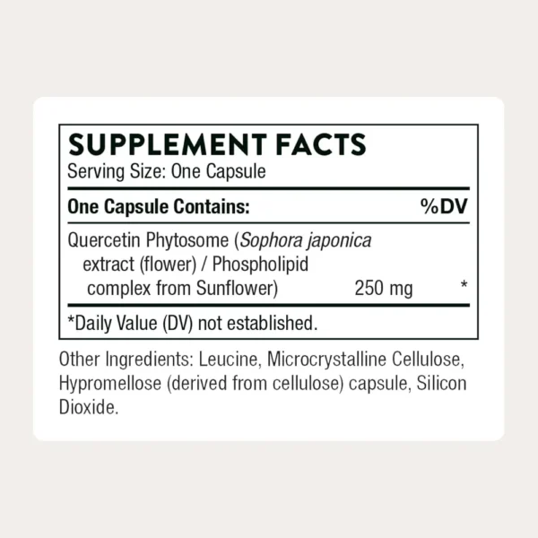 QUERCETIN PHYTOSOME THORNE 60 CÁPSULAS