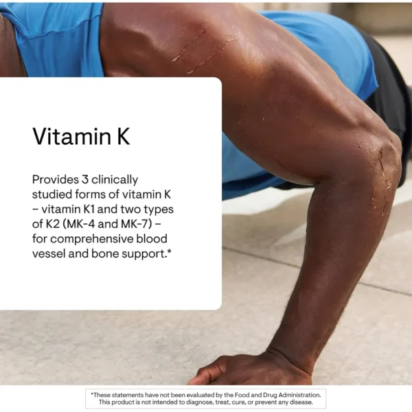 VITAMINA K THORNE K1 + K2 MK-4 + MK-7 60 CÁPSULAS