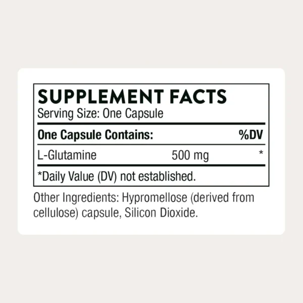 L-GLUTAMINA THORNE 500 MG 90 CÁPSULAS